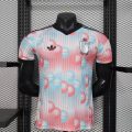 Belgium 2026 Away Blue Pink Soccer Jersey