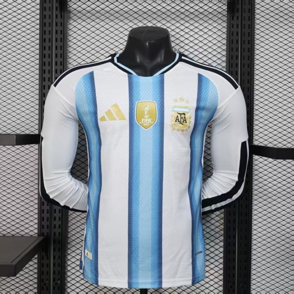 Argentina 2026 World Cup Home Player Version Long-Sleeve Jersey Mx Premium Version (S-4XL)