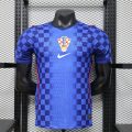 Croatia 2026 Away Blue Checker Player Version Soccer Jersey
