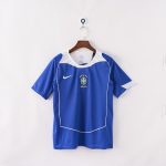 Brazil 2004 Away Retro Jersey – Blue