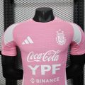 Argentina 2026 Pink Sponsor Training Player Version Soccer Jersey - Image 2