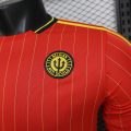 Belgium Retro Special Edition Red Soccer Jersey - Image 5
