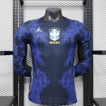 Brazil 2026 World Cup Away Player Version Long-Sleeve Jersey