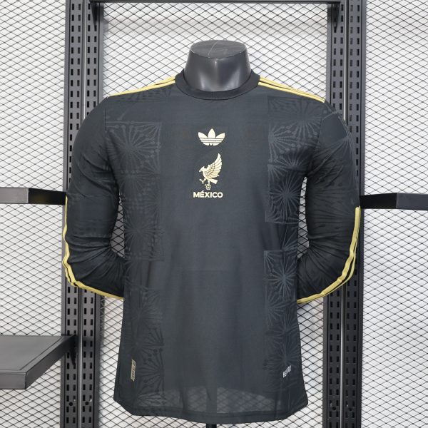 Mexico 2026 Black Gold Trophy Special Edition Player Version Soccer Jersey