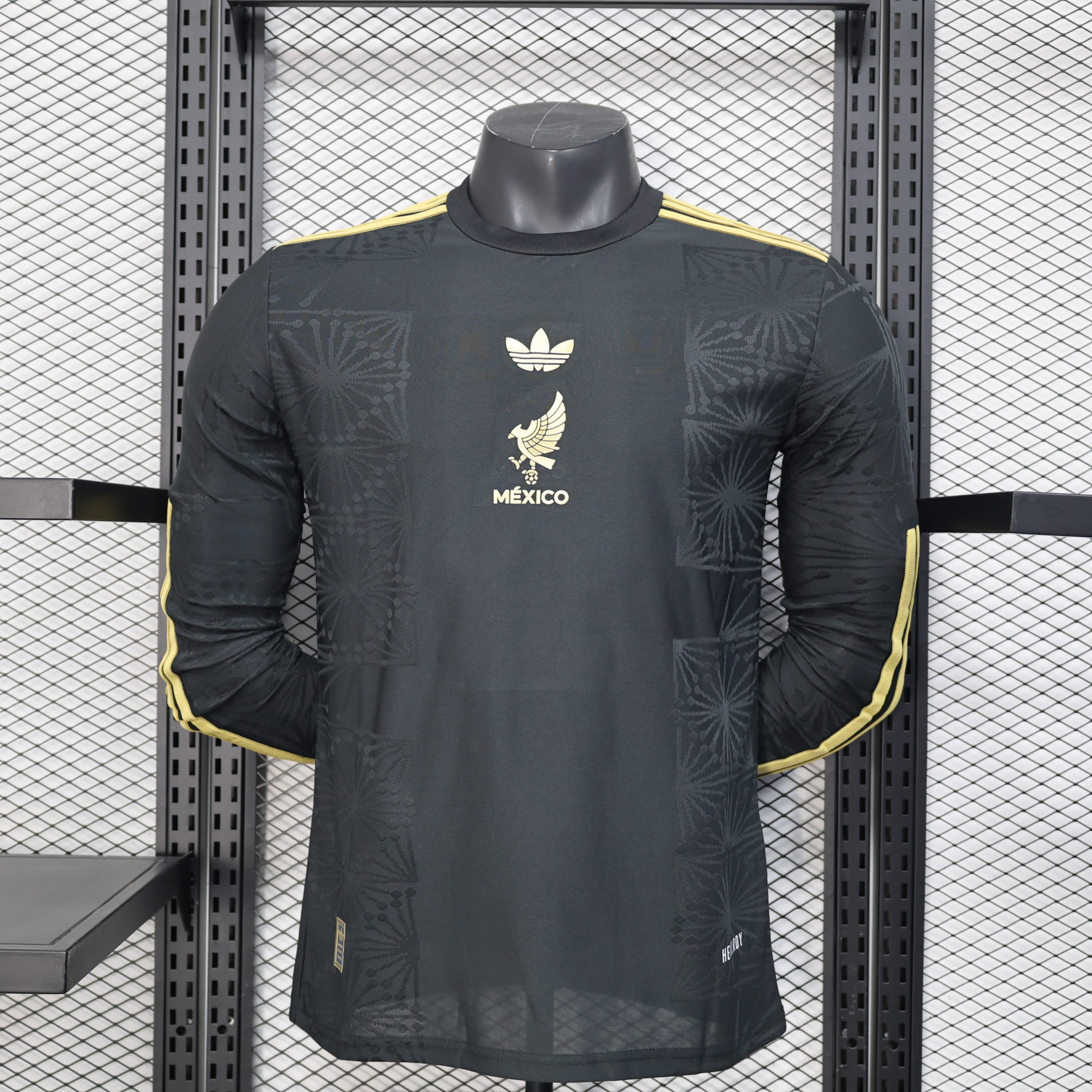 e3ff0935 Mexico 2026 Black Gold Trophy Special Edition Player Version Soccer Jersey - Image 1