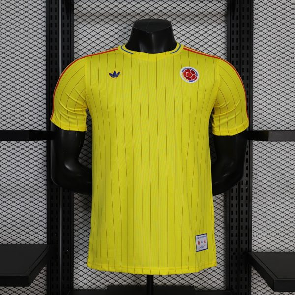 Colombia Retro Special Edition Yellow Soccer Jersey