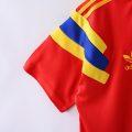 Colombia 1990 Away Retro Jersey – Red - Image 3