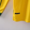 Brazil 1998 Home Long Sleeve Retro Jersey – Yellow - Image 4