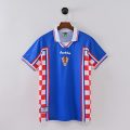 Croatia 1998 Away Retro Jersey – Blue