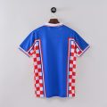 Croatia 1998 Away Retro Jersey – Blue - Image 2