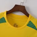 Brazil 2002 Home Retro Jersey – Yellow - Image 3
