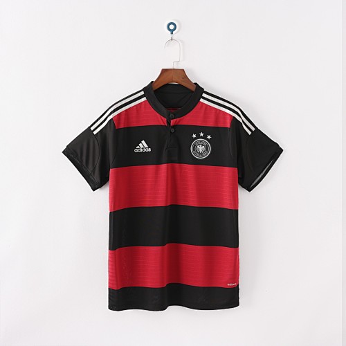 small (5) Germany 2014 World Champions Away Retro Jersey – Black/Red - Image 1