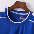 Brazil 1998 Away Long Sleeve Retro Jersey – Blue - Image 3