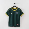 Brazil 1998 Goalkeeper Retro Jersey – Green/Yellow