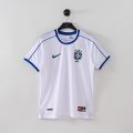 Brazil 1998 Third Retro Jersey – White/Blue