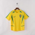 Brazil 2002 Home Retro Jersey – Yellow
