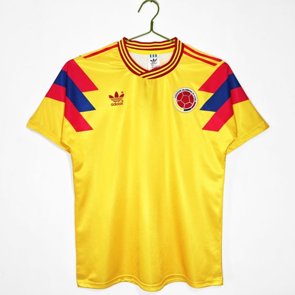 Colombia 1990 Home Retro Jersey – Yellow