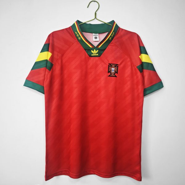 Portugal 1992-94 Home Retro Jersey – Red/Green