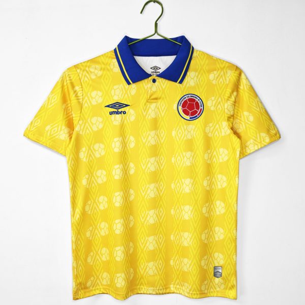 Colombia 1994 Home Retro Jersey – Yellow