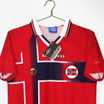 Norway 1997-98 Home Retro Jersey – Red/Navy
