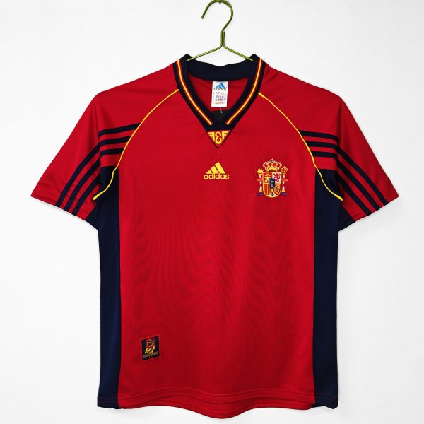 Spain 1998 World Cup Home Retro Jersey – Red