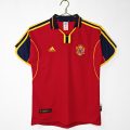 Spain 2000 Home Retro Jersey – Red/Navy