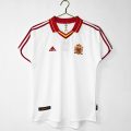 Spain 2000 Away Retro Jersey – White/Red
