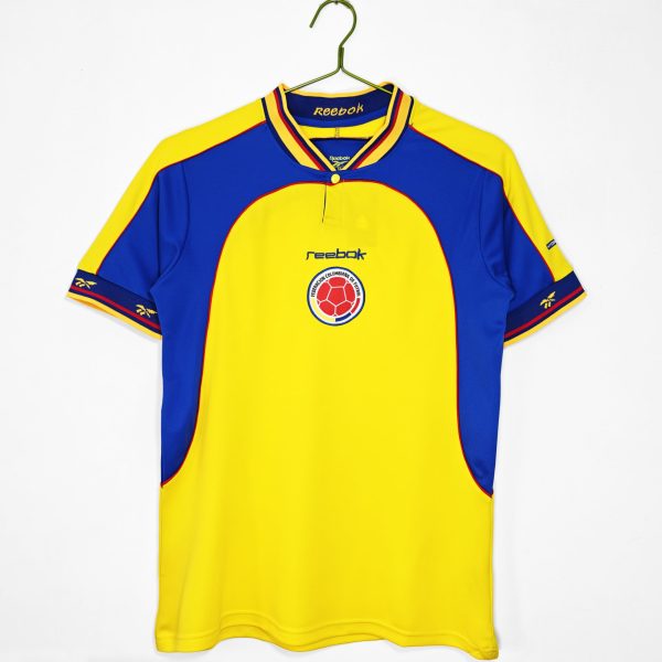 Colombia 2001 Home Retro Jersey – Yellow/Blue