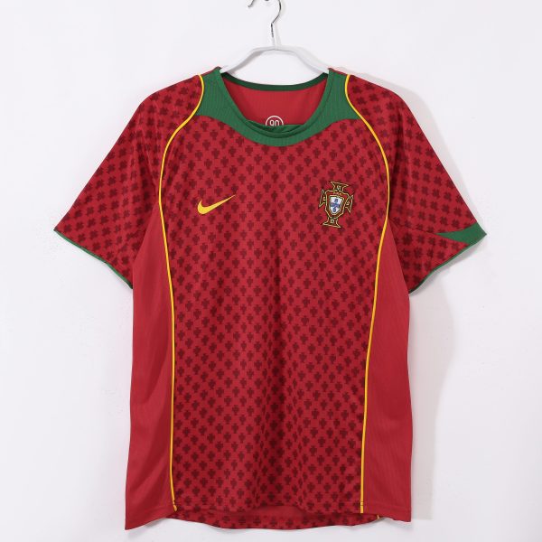 Portugal 2004 Home Retro Jersey – Red/Green