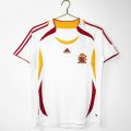 2006 Spain Away White Retro Soccer Jersey