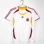 2006 Spain Away White Retro Soccer Jersey