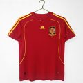 2008 Spain Home Red Retro Soccer Jersey