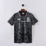 Mexico 1998 Third Retro Jersey – Black/Gray
