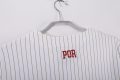 Portugal 2025 Special Edition Baseball Jersey – White Pinstripe Ronaldo 7 - Image 7