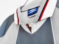 1996 England Away Grey Blue Retro Soccer Jersey - Image 3