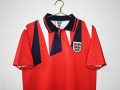 1992 England Away Red Retro Soccer Jersey - Image 5