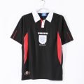 1998 England Third Away Black Retro Soccer Jersey