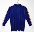 France 1980-82 Home Long Sleeve Retro Jersey – Blue - Image 3