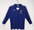 France 1980-82 Home Long Sleeve Retro Jersey – Blue