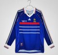 France 1998 World Cup Final Home Long Sleeve Retro Jersey – Blue