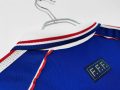 France 1998 World Cup Final Home Long Sleeve Retro Jersey – Blue - Image 5