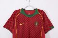 Portugal 2004 Home Retro Jersey – Red/Green - Image 2