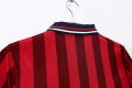 1998 England Away Red Black Striped Retro Soccer Jersey - Image 4