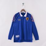 Japan 1998 Home Long Sleeve Retro Jersey – Blue