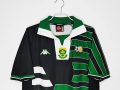 South Africa 1998 Away Retro Jersey – Black/Green - Image 4