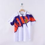 Scotland 1991-93 Away Retro Jersey – White/Purple/Orange