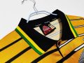 1998 South Africa Home Retro Soccer Jersey Yellow Black Green - Image 2
