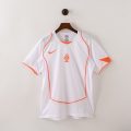 Netherlands 2004 Away Retro Jersey – White/Orange