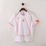 Netherlands 2004 Away Retro Jersey – White/Orange