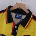 Scotland 1996-98 Third Retro Jersey – Yellow/Navy - Image 2